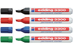 Viltstift edding 3300 schuin 1-5mm zwart