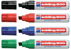 Viltstift edding 800 schuin 4-12mm blauw