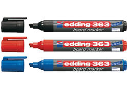 Viltstift edding 363 whiteboard schuin 1-5mm zwart