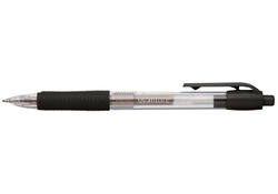 Gelschrijver Quantore gripdrukknop 0.7mm zwart
