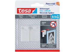 Klevende spijker tesa® behang en pleisterwerk 0,5kg wit