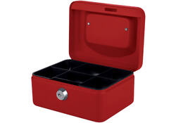 Geldkist Quantore 150x115x80mm rood