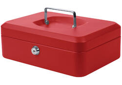 Geldkist Pavo 250x180x90mm rood
