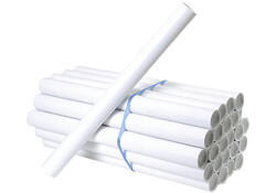 Verzendkoker CleverPack A0 850x50x1.5 met doppen wit pak à 20 stuks