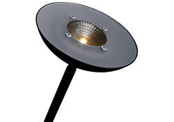 Vloerlamp Hansa led First zwart staal