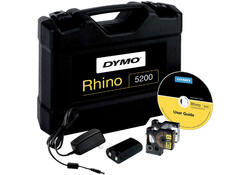 Labelprinter Dymo Rhino 5200 industrieel abc 19mm geel in koffer