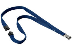 Textielkoord Durable 8127 met karabijnhaak nachtblauw