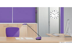 Wandklok Unilux Magnet Ø 30.5cm lichtgrijs/wit