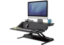 Zit-Sta werkplek Fellowes Lotus zwart