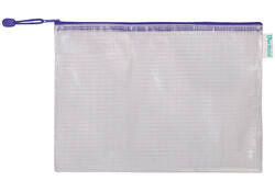 Opbergtas Tarifold met rits 330x240mm PVC blauw