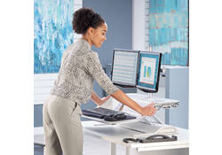 Zit-Sta werkplek Fellowes Lotus wit