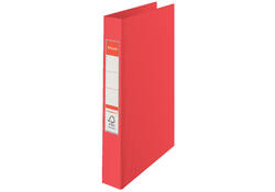 Ringband Esselte A4 23-rings O-mech 19mm PP rood