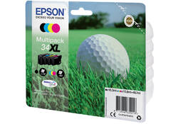 Inktcartridge Epson 34XL T3476 zwart + 3 kleuren