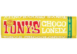 Chocolade Tony's Chocolonely melk noga reep 47gr