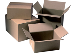 Verzenddoos CleverPack enkelgolf 200x200x110mm bruin pak à 30 stuks