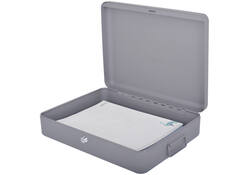 Documentenkist Pavo 370x280x90mm donkergrijs
