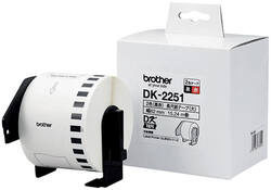 Etiket Brother DK-22251 62mm 15-meter zwart/rood