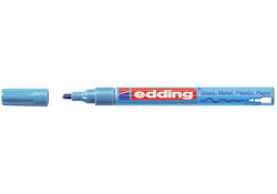 Viltstift edding 751 lakmarker rond 1-2mm metallic blauw