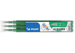 Rollerpenvulling PILOT friXion medium groen set à 3 stuks