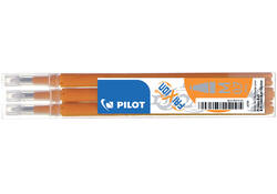 Rollerpenvulling PILOT friXion medium oranje set à 3 stuks
