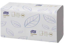 Handdoek Tork H2 multifold Premium kwaliteit 2 laags wit 100288