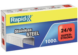 Nieten Rapid 24/6 RVS superstrong 1000 stuks