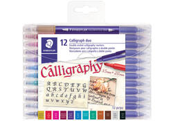 Kalligrafiepen Staedtler duo punt 2.0 en 3.5mm ass