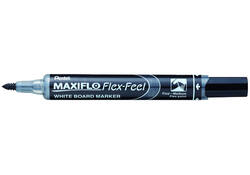 Viltstift Pentel MWL5SBF Maxiflo whiteboard rond 1.5-4.5mm zwart