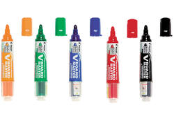 Viltstift PILOT Begreen whiteboard rond medium assorti etui à 5 stuks