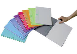 Schrift Adoc A4 ruit 5x5mm 144 pagina's 90gr assorti