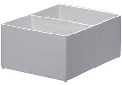 Inzetbak Djois hoog 70x122x168mm 2-vaks grijs