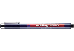 Fineliner edding 1800 0.25mm - 0.35mm - 0.5mm zwart set à 3 stuks