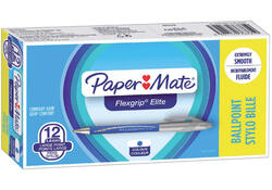 Balpen Paper Mate Flexgrip Elite breed blauw