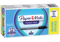 Balpen Paper Mate Flexgrip Ultra stick medium zwart