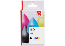 Inktcartridge Quantore alternatief tbv HP N9J71AE 62XL zwart + kleur