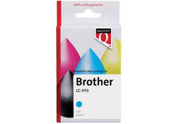 Inktcartridge Quantore alternatief tbv Brother LC-970 blauw
