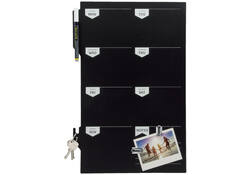 Krijtbord securit silhouette weekplanner zwart + 1 marker
