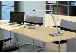 Bureaulamp Unilux Terra led aluminium grijs