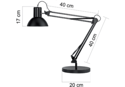 Bureaulamp Unilux Success 66 led zwart