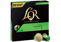 Koffiecups L'Or espresso Lungo Elegante 20 stuks