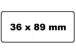 Labeletiket Quantore 99012 36x89mm adres wit