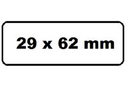 Labeletiket Quantore DK-11209 29x62mm adres wit