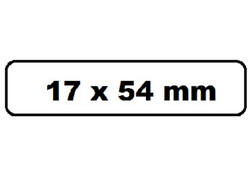 Labeletiket Quantore DK-11204 17x54mm wit 400 stuks