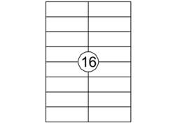 Etiket Avery DP167-100 105x37mm wit 1600stuks