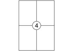 Etiket Quantore 105X148mm 60 stuks