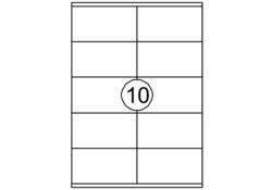 Etiket Avery DP010-100 105x58mm wit 1000Stuks