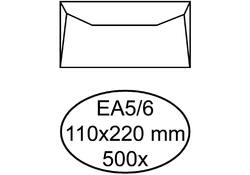 Envelop Hermes bank EA5/6 110x220mm gegomd wit doos à 500 stuks