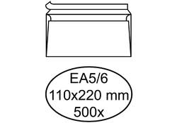 Envelop Hermes bank EA5/6 110x220mm zelfklevend wit doos à 500 stuks