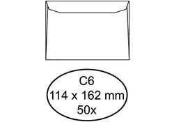 Envelop Quantore bank C6 114x162mm wit 50stuks