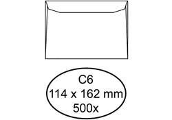 Envelop Quantore bank C6 114x162mm wit 500stuks